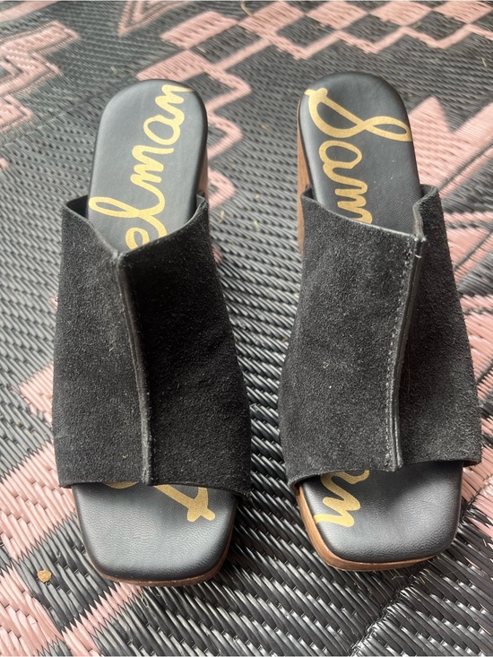Sam edelman Shoes - Sam Edelman Black Suede Open-Front Slide Mules